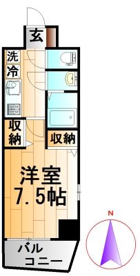 川崎市川崎区大島のマンションの間取り