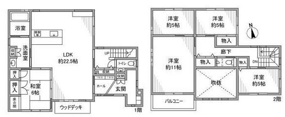 泉田町向畑戸建の間取り