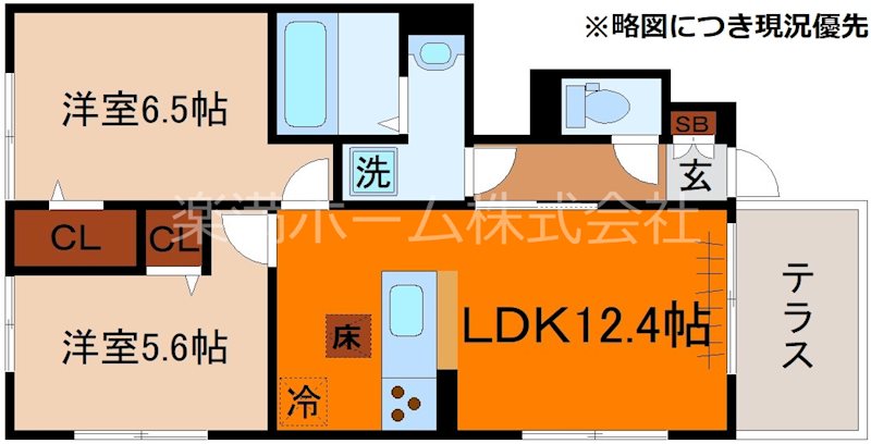 D-ROOM　嵯峨の間取り