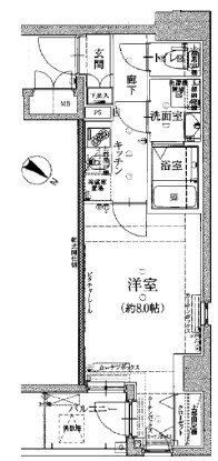 レグゼアゼスト赤羽の間取り