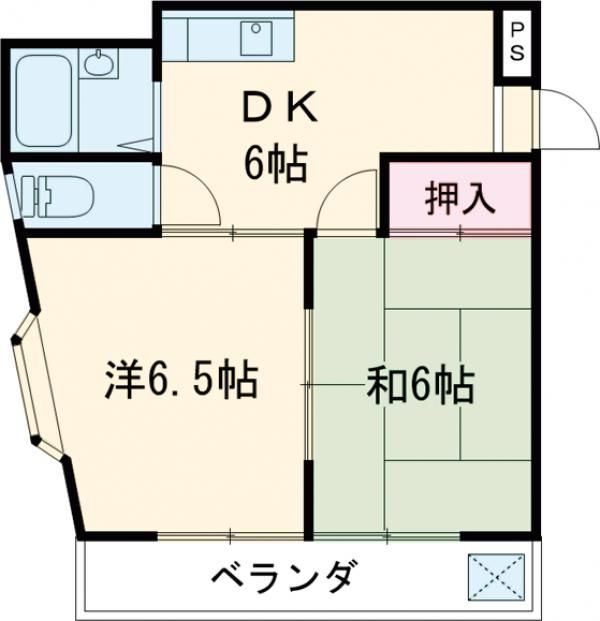 西多摩郡瑞穂町長岡のマンションの間取り