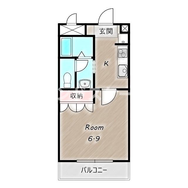 高崎市上大類町のアパートの間取り