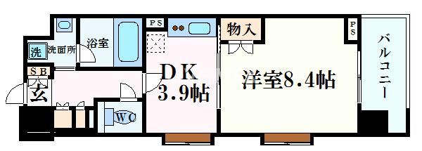 ベラジオ五条堀川の間取り