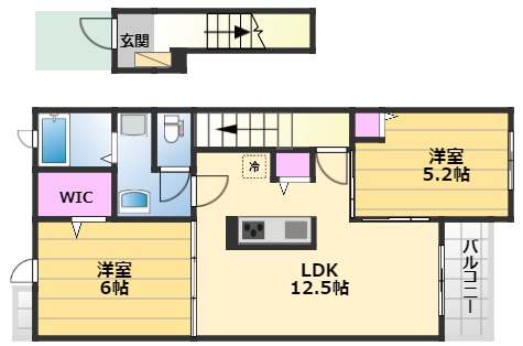 ブリザ2の間取り