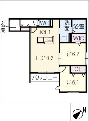 仮）セレーノ枇杷島の間取り