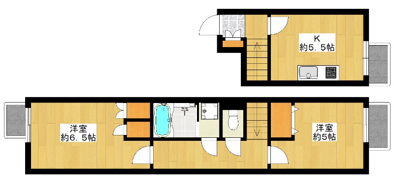 鍋屋横丁住宅の間取り