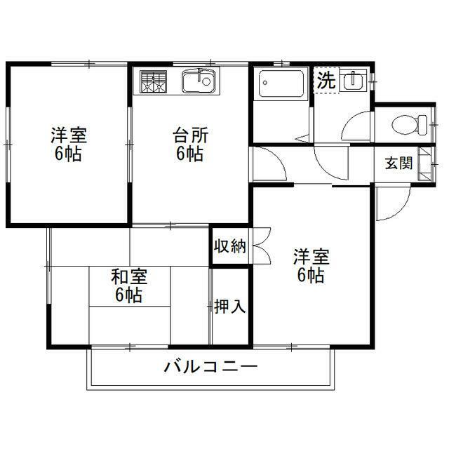 ヴェルデ市ヶ尾Aの間取り