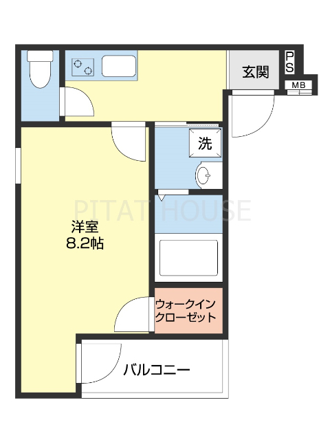 フジパレス和歌山駅北の間取り