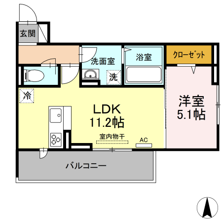 AURALEE苅田の間取り