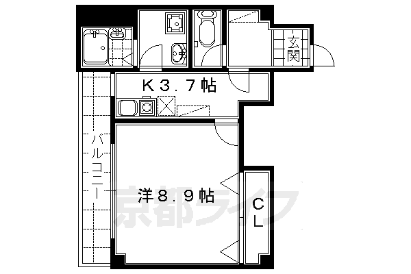 シャトル京都駅の間取り