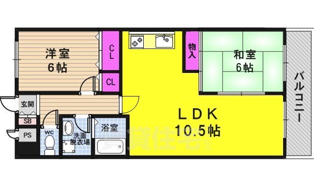 リバーサイド橋忠の間取り