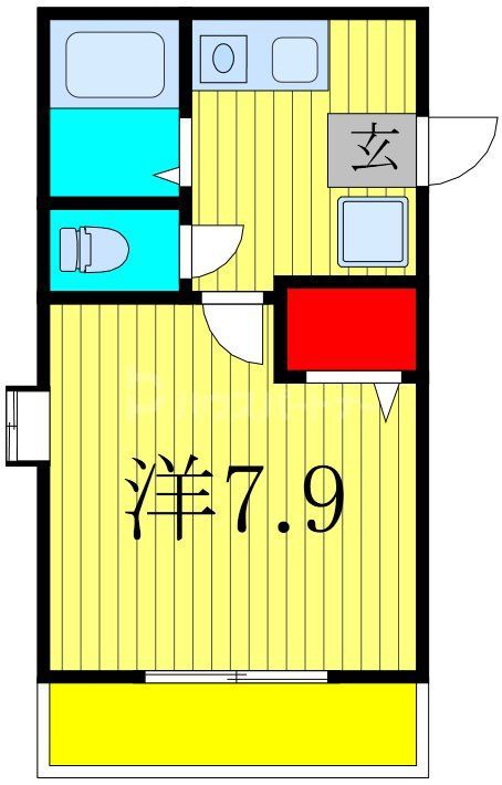 市川市高谷のマンションの間取り