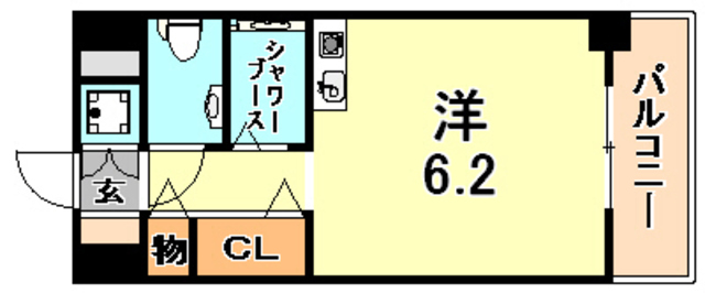 ワコーレプラティーク神戸深江駅前の間取り