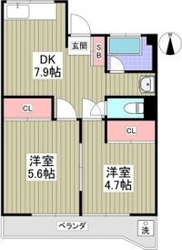 第一サンライフ大嶋の間取り