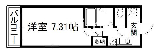 パンセ堀川の間取り