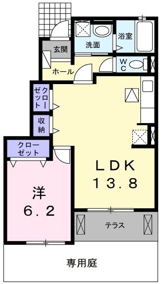 フラン　ソレイユの間取り