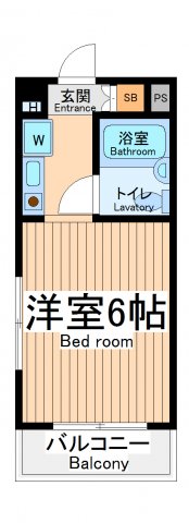 相模原市中央区清新のマンションの間取り