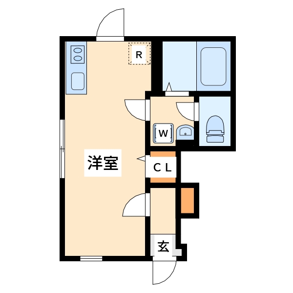 八王子市北野町のアパートの間取り