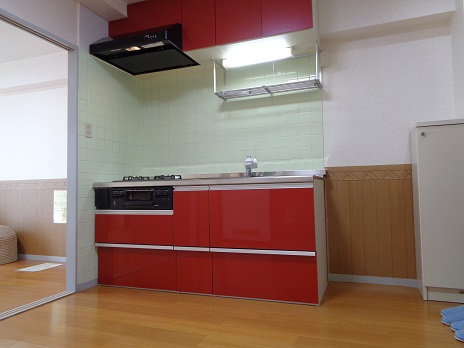 キッチン　広いＬＤＫ１３帖