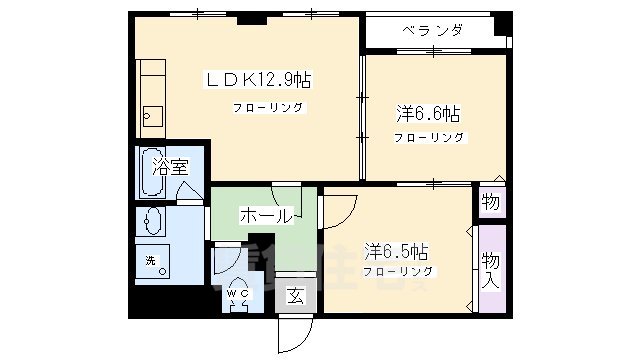 リエス西院の間取り