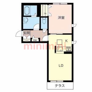 シャーメゾン豊川の間取り写真