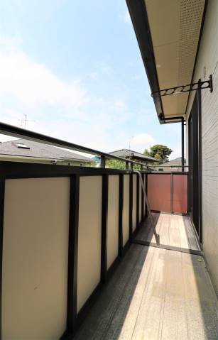 バルコニー　洗濯物もたくさん干せます