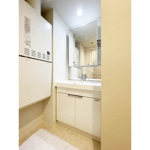 洗面設備　過ごしやすい室内です