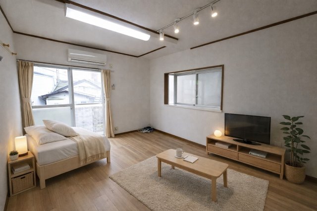 居室・リビング　家具配置イメージ画像です