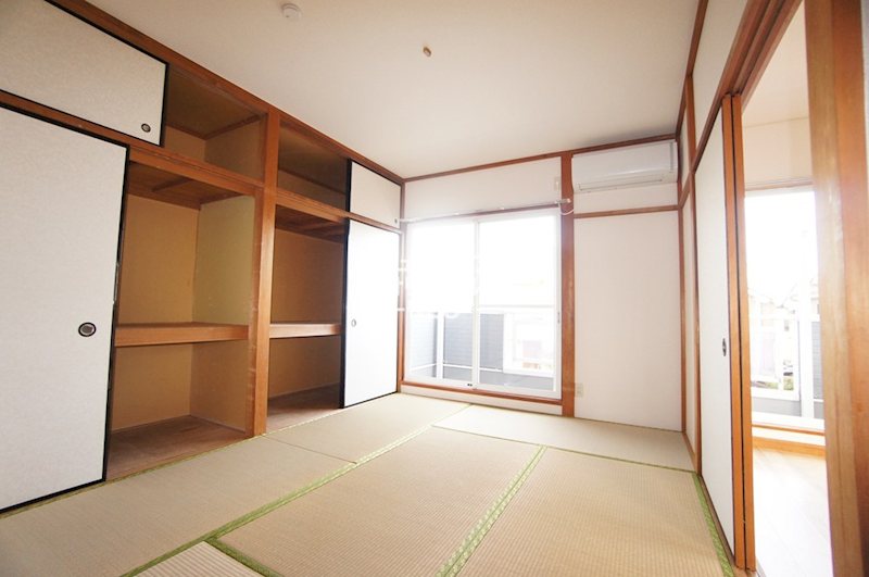 収納　布団が収納出来る押入タイプの和室です。