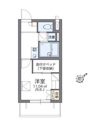 レオパレスルフナの間取り写真