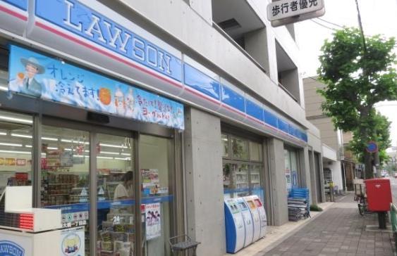 コンビニ　ローソン 新大橋一丁目店（コンビニ）まで165m