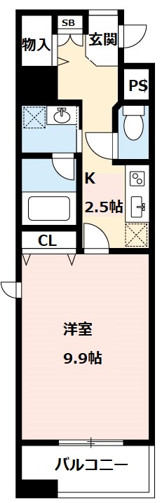 カーサビアンカ東岡崎の間取り写真