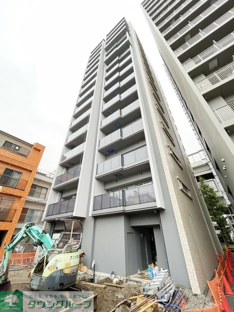 建物外観　新築工事中