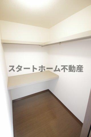 収納　たっぷりとした収納スペースです