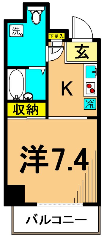 レジディア大井町の間取り写真