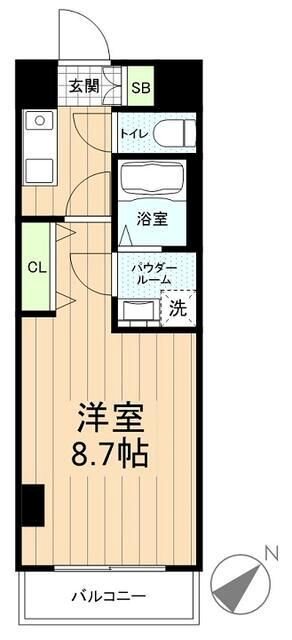 LEXE AZEST横濱関内の間取り写真