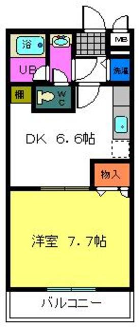 フジパレス式内町III番館の間取り写真