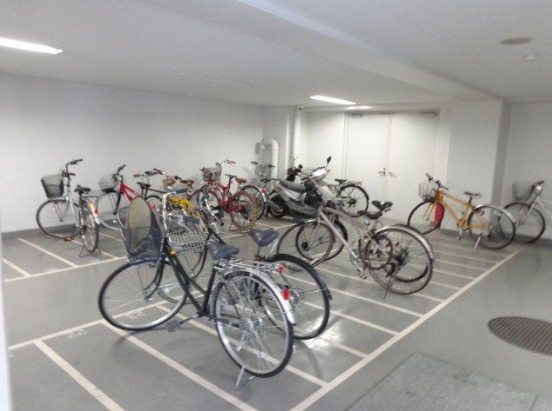 駐車場　駐輪場です。