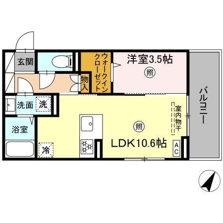 トリシア博多麦野 壱番館の間取り写真