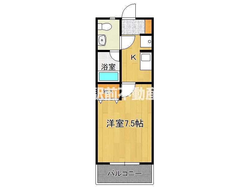 地下鉄七隈線 野芥駅 徒歩3分 2階建 築22年の間取り写真