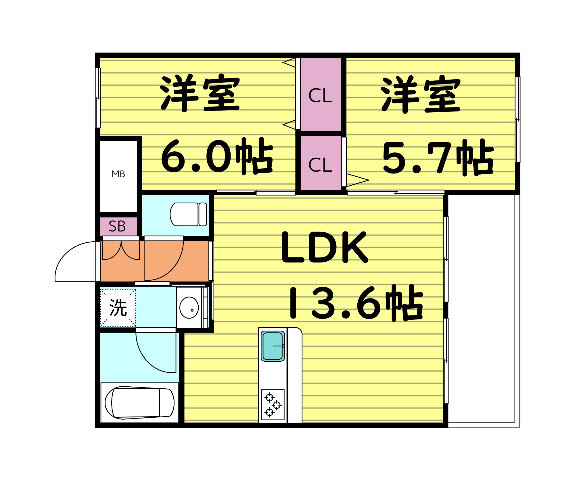 Dios城東の間取り写真