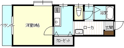 ソレイユAの間取り