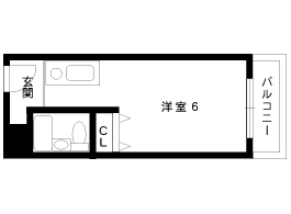 神戸市灘区烏帽子町のマンションの間取り