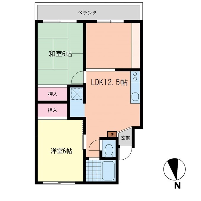 クレステート菅原の間取り