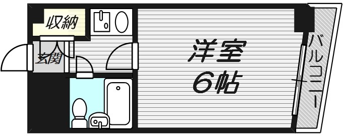 大阪市都島区都島本通のマンションの間取り