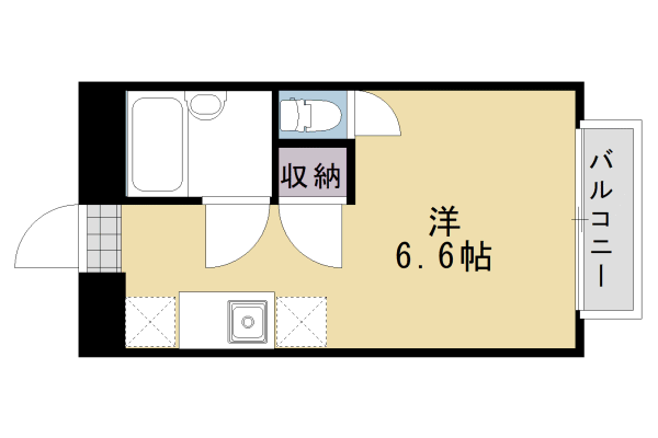 カツラ　フラットの間取り