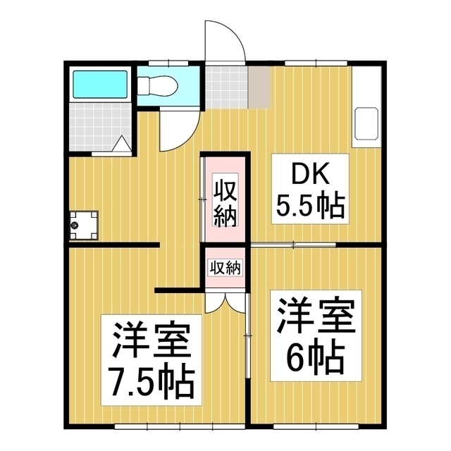 スカイハイツ柏木Ａの間取り