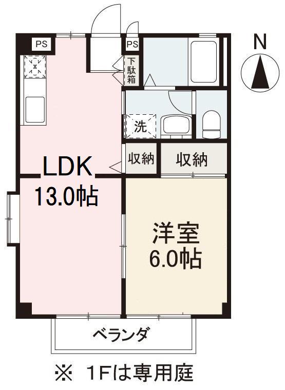 高松市牟礼町牟礼のアパートの間取り