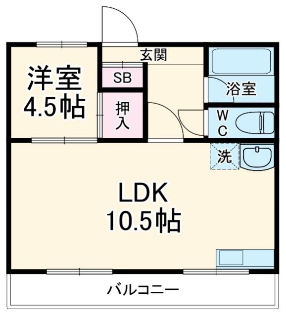 コーポ朝岡の間取り