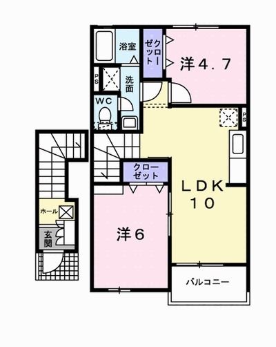 マーベラス・コートＳ　Ｂの間取り